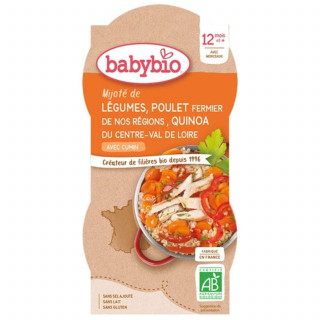 Lot 3x Bol légumes, poulet et quinoa BIO - 2x200g - Pack 400g