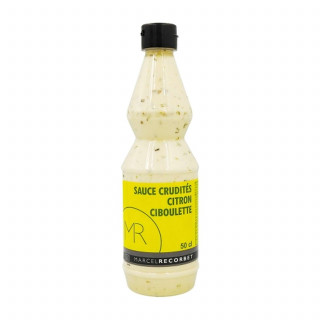 Lot 3x Sauce crudité citron ciboulette - Bouteille 500g