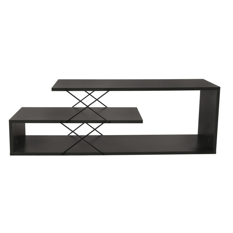Meuble TV en bois MATHIS - Gris anthracite Meuble TV en bois MATHIS - Gris anthracite