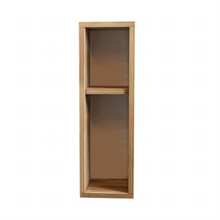 Table de nuit à suspendre ultra compact - Marron