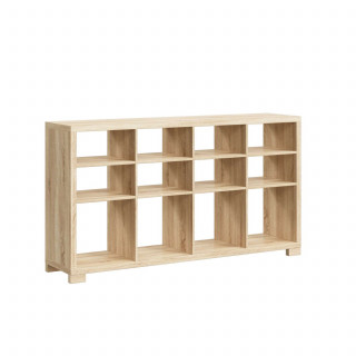 Buffet bas 12 cases en bois BIVOAK - Beige