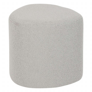 Pouf galet petit modèle en bouclette - Gris