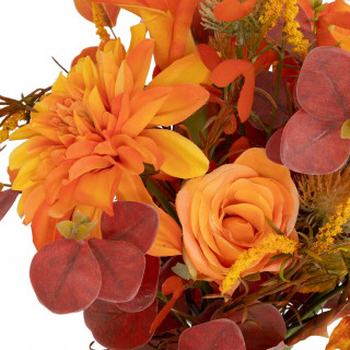 Bouquet artificiel automnal - H. 55 cm - Orange