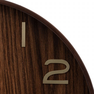 Horloge en bois - Diam 55 cm - Marron