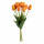 Bouquet de tulipes artificielles - H. 48 cm - Orange