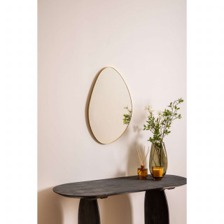 Miroir forme organique - 40 x 60 cm - Doré