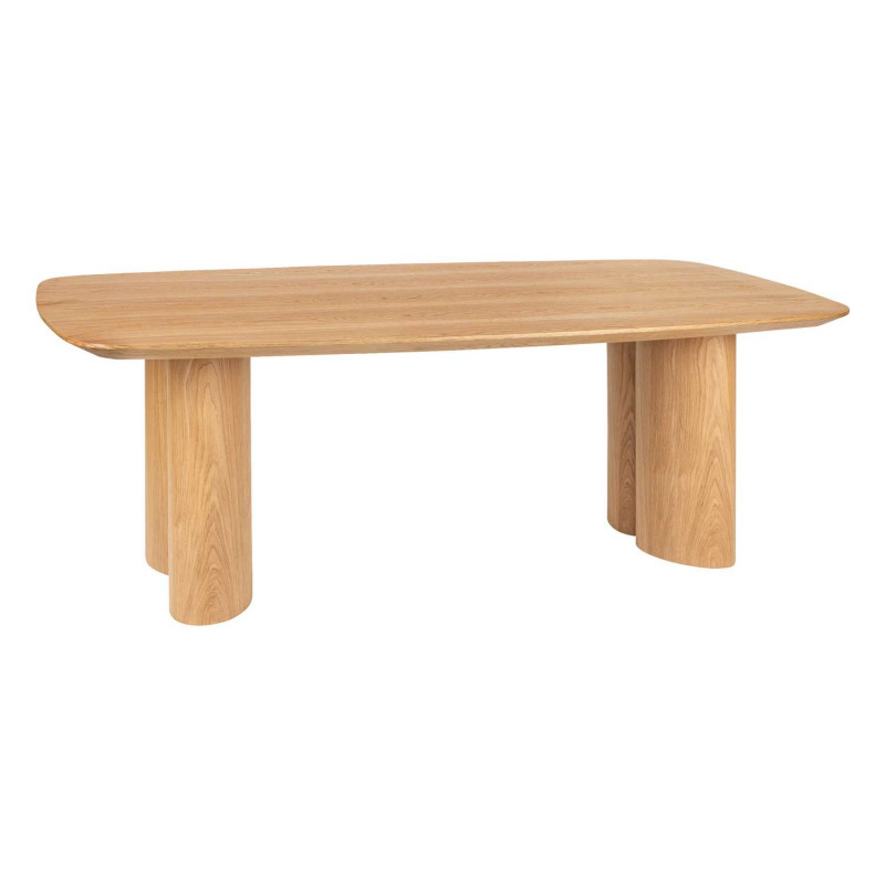 Table à manger en bois pour 8 personnes ALIONA - Marron