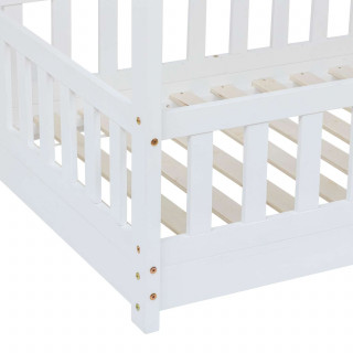 Lit cabane pour enfant BOSCO - 90 x 190 cm - Blanc