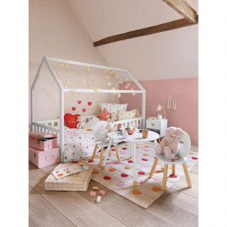 Lit cabane pour enfant BOSCO - 90 x 190 cm - Blanc