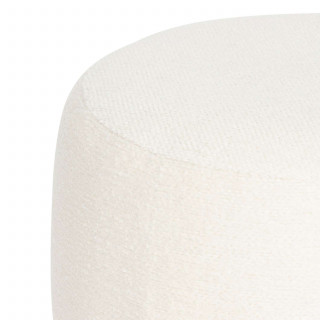 Pouf en bouclette AMEA - Blanc