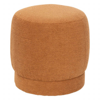 Pouf en bouclette AMEA - Orange