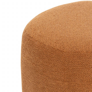 Pouf en bouclette AMEA - Orange