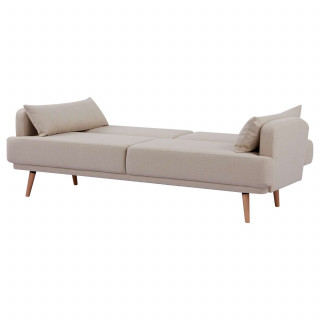 Canapé convertible JACK - 3 places - Beige