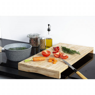 Cache plaque de cuisson en bambou