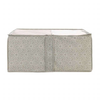 Boite de rangement rectangulaire - 55 x 40 x 20 cm - Beige