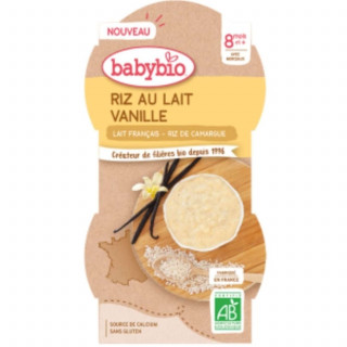 Bol riz au lait vanille BIO - 2x100g - Pack 200g