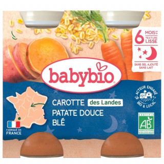 Lot 6x Pot légumes et blé BIO - 2x200g - Pack 2,4kg