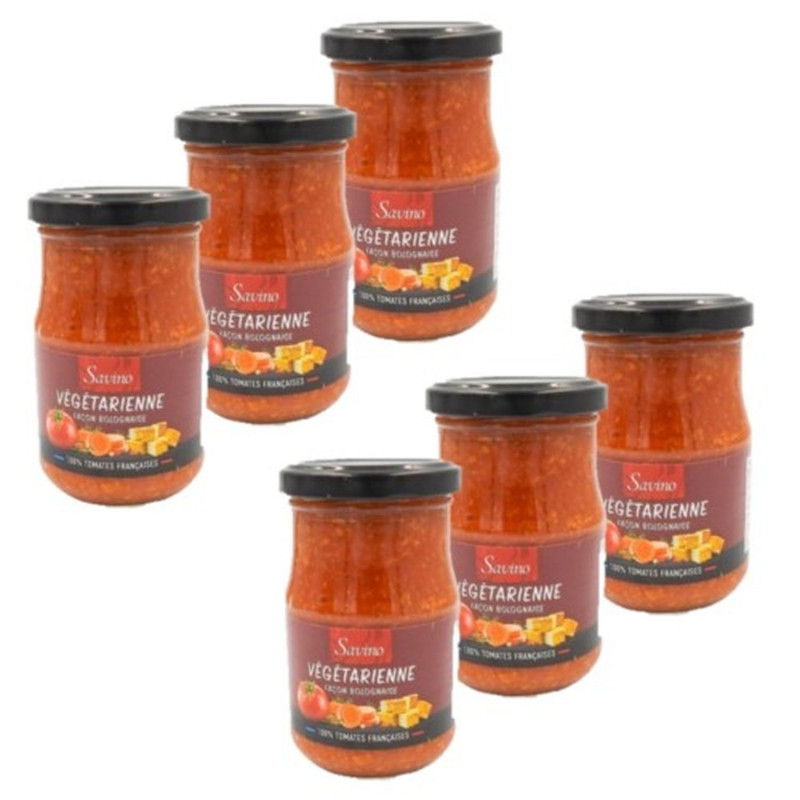 Lot 6x Sauce végétarienne façon bolognaise - Bocal 1,2kg