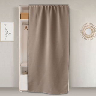 Rideau de porte occultant REGLISSE - 90 x 210 cm - Naturel