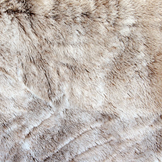 Plaid à poils doux TINN - 130 x 160 cm - Taupe