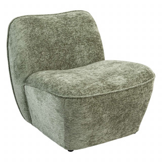 Chauffeuse en tissu chenille MINARI - Vert