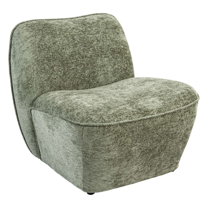 Chauffeuse en tissu chenille MINARI - Vert Chauffeuse en tissu chenille MINARI - Vert