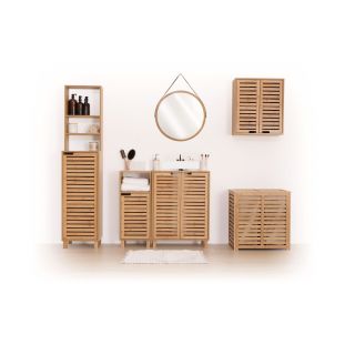 Armoire de toilette à suspendre en bambou - SICELA