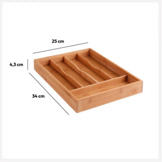 Range couvert - 34 x 25 cm. - Bambou