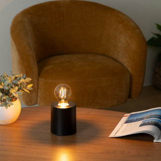 Lampe socle en fer noir - SABA