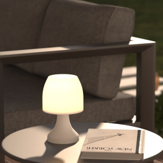 Lampe d'extérieur à piles à poser blanche - DOKK