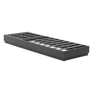 Canapé de jardin en aluminium 2 places DOMILLY - Café