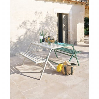 Ensemble de balcon en acier 2 places DRILIA - Argile