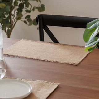 Lot de 6 sets de table en coton beige - 45 x 30 cm - MAHA