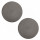 Lot de 2 sets de table tressés ronds gris - Diam. 38 cm