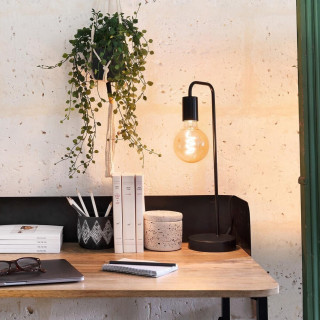 Lampe à poser en métal noir - KELI