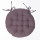 Galette de chaise ronde taupe - Diam. 38 cm - ALIX