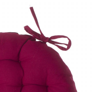Galette de chaise ronde rouge - Diam. 38 cm - ALIX