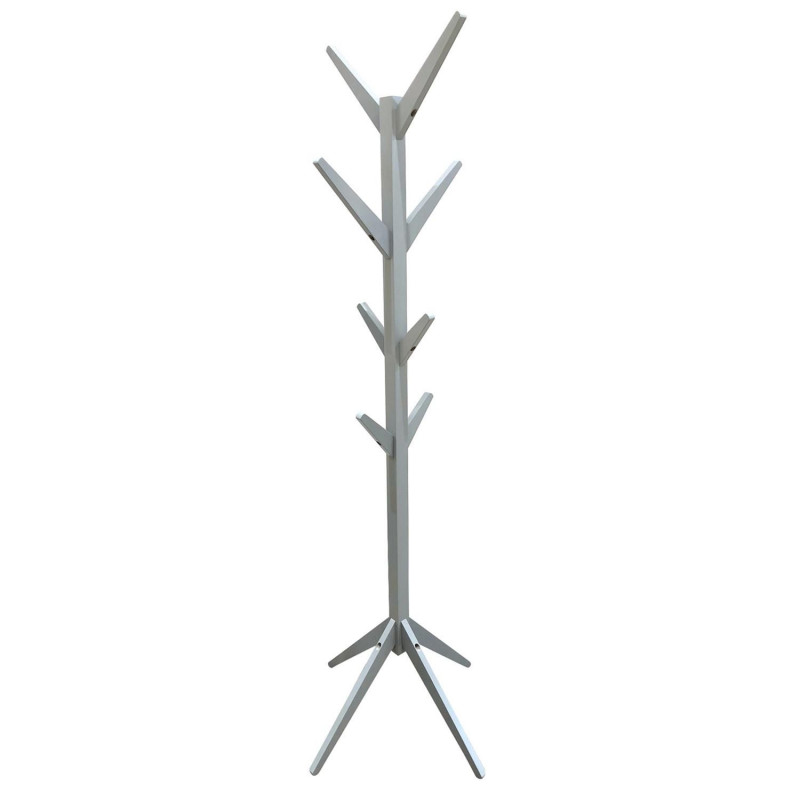 Porte-manteau design bois Abby - L. 45 x H. 177 cm - Gris Porte-manteau design bois Abby - L. 45 x H. 177 cm - Gris