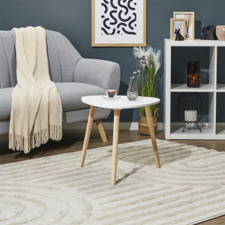 Table basse triangulaire SHELLY - Blanc