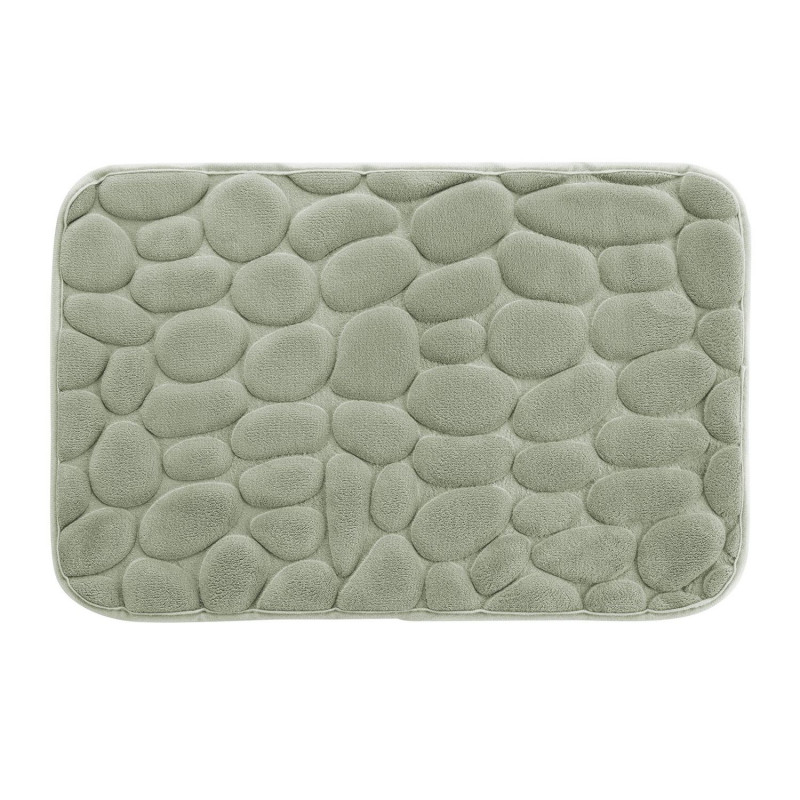 Tapis de bain à mémoire de forme Galet - 50 x 80 cm - Vert