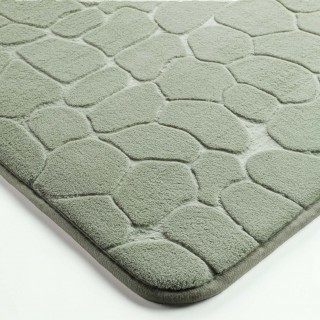 Tapis de bain à mémoire de forme Galet - 50 x 80 cm - Vert