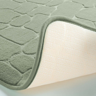 Tapis de bain à mémoire de forme Galet - 50 x 80 cm - Vert
