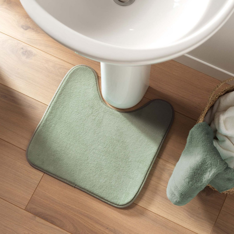 Tapis contour WC Berkeley - 45 x 45 cm - Vert