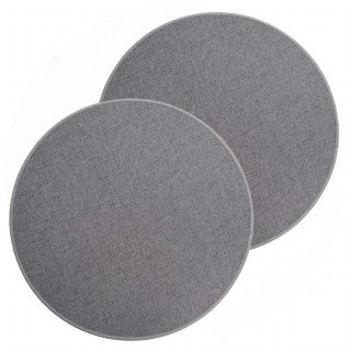 Lot de 2 sets de table tissés antidérapants - Gris