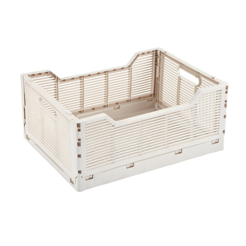 Cagette pliable FOLDY - Taille L - Beige Cagette pliable FOLDY - Taille L - Beige