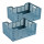 Lot de 2 cagettes pliables FOLDY - Taille L - Bleu