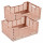 Lot de 2 cagettes pliables FOLDY - Taille L - Rose