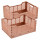 Lot de 2 cagettes pliables FOLDY - Taille L - Argile