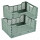 Lot de 2 cagettes pliables FOLDY - Taille L - Sauge
