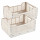 Lot de 2 cagettes pliables FOLDY - Taille L - Beige